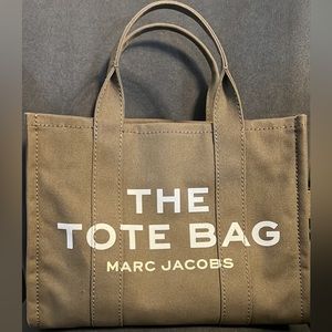 Marc Jacobs Olive Green 'The Tote Bag' Canvas Tote Medium